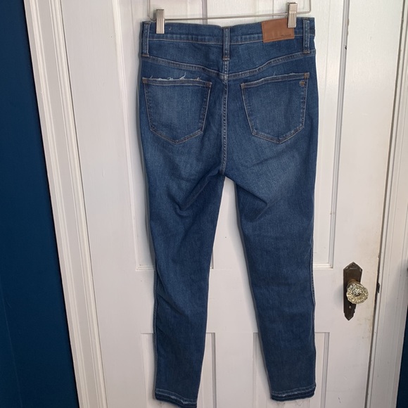 Madewell 10" High-Rise Skinny Jeans: Drop-Hem Edition W-854 Size 27 - Picture 10 of 16